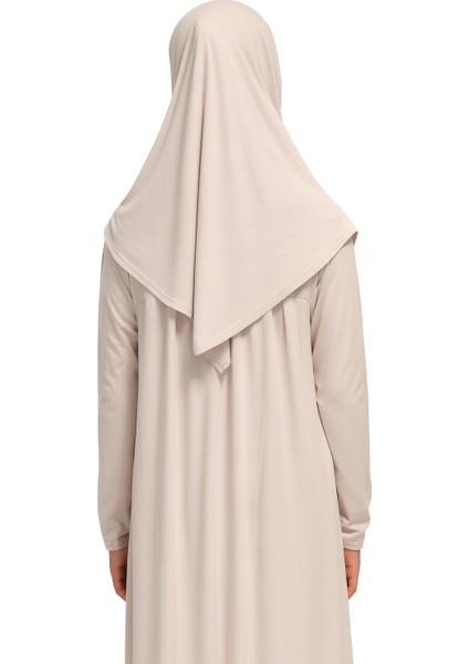 Kendinden Başörtülü Çocuk Penye Namaz Elbisesi – 9-10-11 YAŞ/110 Cm| Kız Çocuk Için Namaz Kıyafeti modelleri