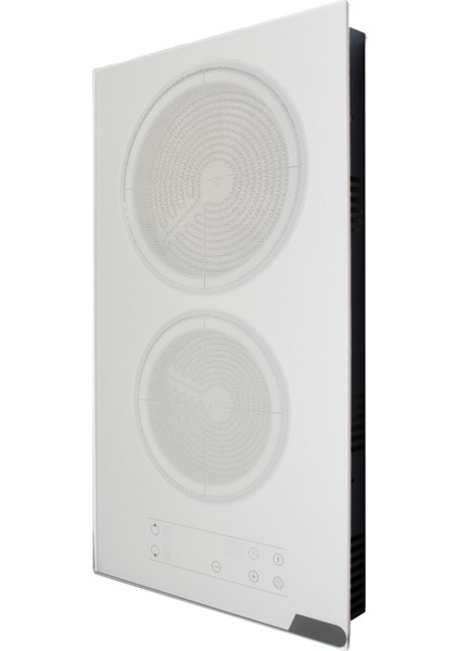 Beyaz Ikili Vitro Seramik Ankastre Elektrikli Domino Ocak modelleri