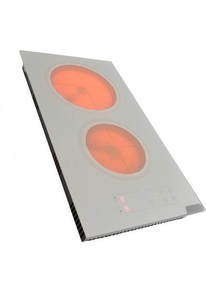 Beyaz Ikili Vitro Seramik Ankastre Elektrikli Domino Ocak fırsatları