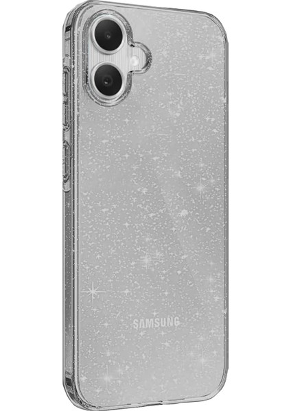 Samsung Galaxy A05 Zira Kapak – Simli, Şık & Yıldızlı Görünüm - Siyah