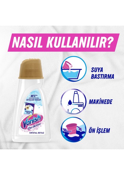 Sıvı Leke Çıkarıcı Renkliler için 2 x1000 ml+Beyazlar İçin 2 x 1000 ml