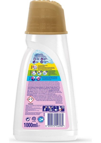 Sıvı Leke Çıkarıcı Renkliler için 2 x1000 ml+Beyazlar İçin 2 x 1000 ml