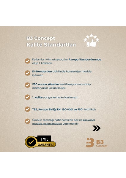 B3CONCEPT Retro Serisi Özel Tasarım Yatak Yanı - Kolay Kurulum - Çift Çekmeceli Komodin Antrasit Gri - Meşe modelleri