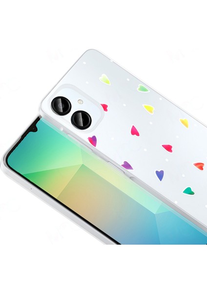 Galaxy A06 Kılıf Şeffaf Figürlü Zore Folk Sert Kapak - Fiyonk