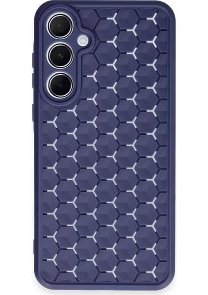 Samsung Galaxy A35 5g Granex Kapak – Darbe Emici, Maskülen & Desenli - Lacivert