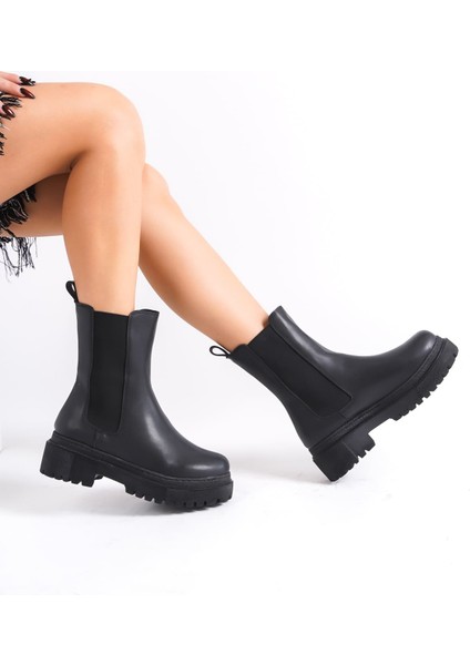 Jet-Lora Bağcıksız Lastikli Ortopedik Taban Kadın Bot Cst - Siyah fiyatları