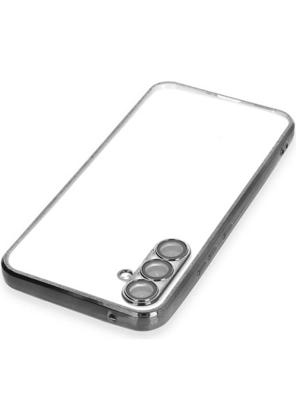 Samsung Galaxy A54 5g Crystal Shield Lensli Silikon (Lens Protector / Kamera Koruyucu Kılıf) - Siyah modelleri