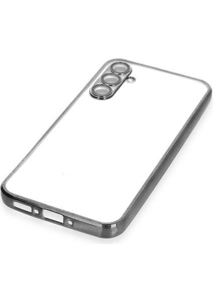 Samsung Galaxy A54 5g Crystal Shield Lensli Silikon (Lens Protector / Kamera Koruyucu Kılıf) - Siyah fırsatları