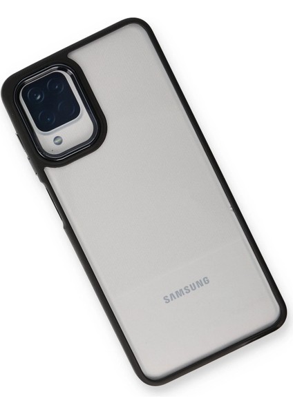 Samsung Galaxy A22 Elegant Clear Case (Şeffaf Kılıf) - Stylish Protective Cover - Siyah modelleri
