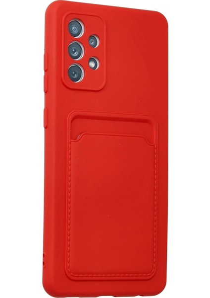 Samsung Galaxy A13 4g Kılıf Card Flex Kılıf (Kartlıklı) - Kırmızı indirimleri