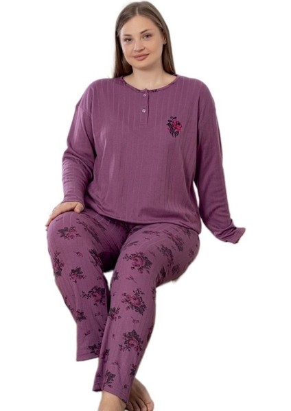 Happy Love Kışlık Büyük Beden Kadın Pijama Takımı 3xl/6xl Sıcak Rahat fiyatları