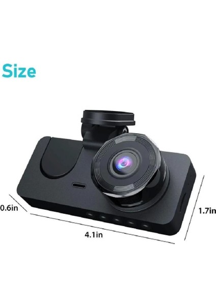 MB-450 2 Inç 3 Kameralı 1080P Yol Kayıt Araç Kamerası(Türkçemenü Gerigörüş Hareketsensörü) Wifi modelleri