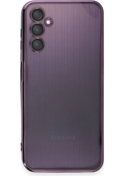 Samsung Galaxy A14 4g Crystal Shield Lensli Silikon (Lens Protector / Kamera Koruyucu Kılıf) - Mor fiyatları