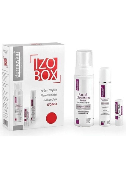 Izobox Kuru Ciltler Için Set - Diş Beyazlatıcı Köpük Hediye