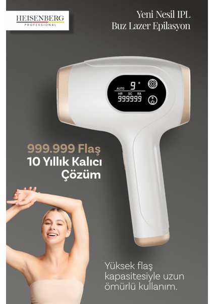 Lazer Epilasyon Tüy Alma Cihazı Otomatik Yüz Vücut Hassas Bölge 999.999 Atım