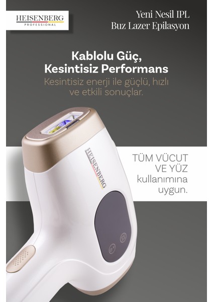 Lazer Epilasyon Tüy Alma Cihazı Otomatik Yüz Vücut Hassas Bölge 999.999 Atım fırsatları