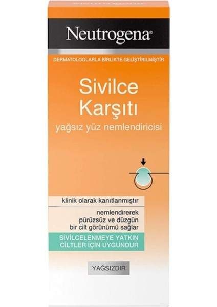 Sivilce Karşıtı Yağsız Yüz Nemlendirici 50 ml