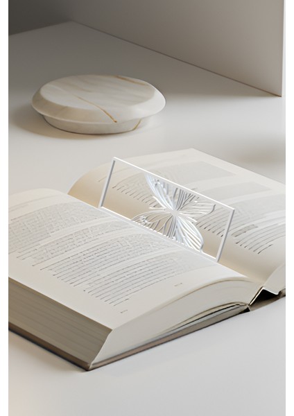 Kelebek Kitap Ayracı, Modern Tasarım, Hafif ve Şık 2’li, Siyah ve Beyazın Modern Uyumu fiyatları