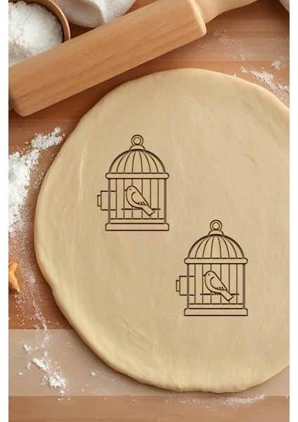Minik Kuş Kurabiye Kalıbı, Hamur Şekillendirici, Bisküvi Kalıbı, Kolay Kesim Ucu