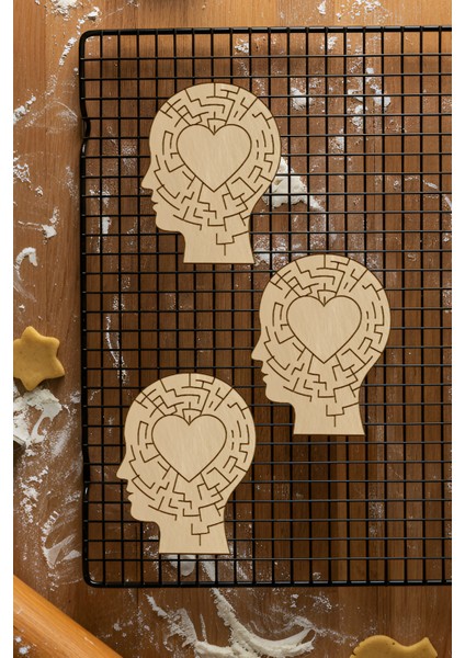 Kalp Mi? Beyin Mi? Kurabiye Kalıbı, Hamur Şekillendirici, Bisküvi Kalıbı, Kolay Kesim Ucu fiyatları