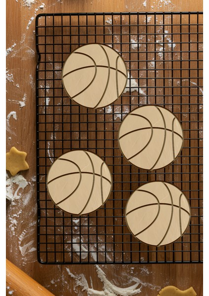 Basketbol Topu Kurabiye Kalıbı, Hamur Şekillendirici, Bisküvi Kalıbı, Kolay Kesim Ucu fiyatları