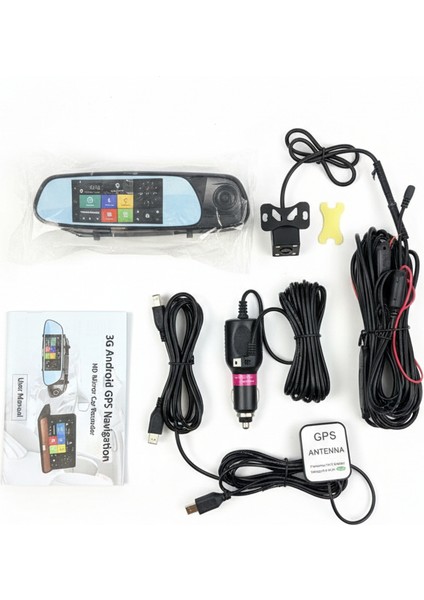 3g Android Gps Navigasyonlu Dikiz Aynası | Hd Dokunmatik Ekran, Çift Kamera, Wifi & Bluetooth fırsatları