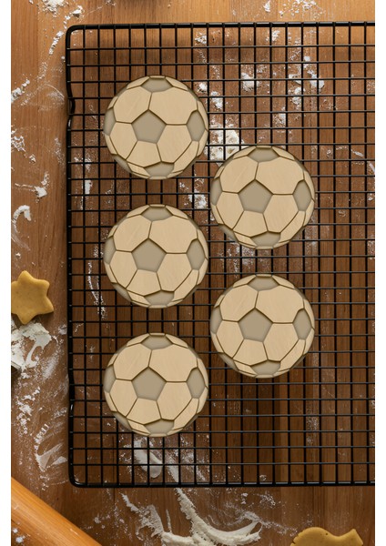 Futbol Topu Kurabiye Kalıbı, Hamur Şekillendirici, Bisküvi Kalıbı, Kolay Kesim Ucu fiyatları