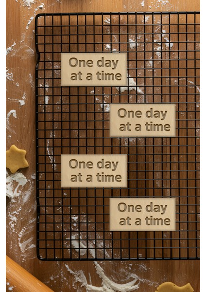 One Day At A Time Kurabiye Kalıbı, Hamur Şekillendirici, Bisküvi Kalıbı, Kolay Kesim Ucu