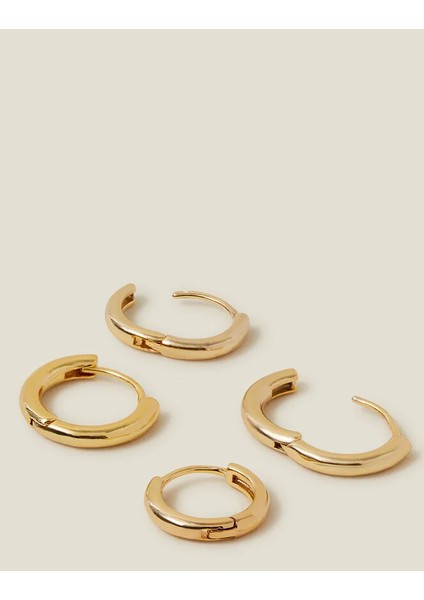 Z Halka Küpe Set x 2 Altın Kaplama