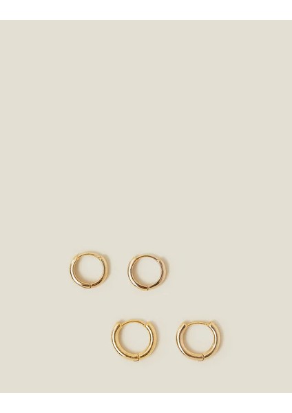 Z Halka Küpe Set x 2 Altın Kaplama fiyatları