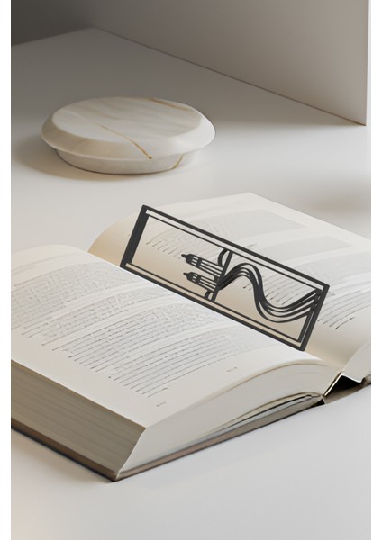 Deniz Feneri Kitap Ayracı, Modern Tasarım, Hafif ve Şık 2’li, Siyah ve Beyazın Modern Uyumu modelleri