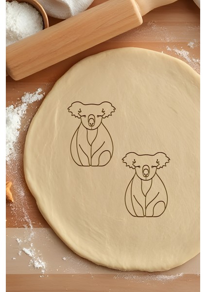 Koala Kurabiye Kalıbı, Hamur Şekillendirici, Bisküvi Kalıbı, Kolay Kesim Ucu