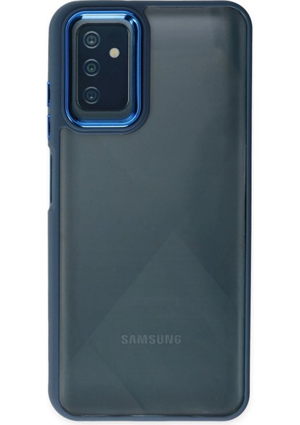 Samsung Galaxy M13 Elegant Clear Case (Şeffaf Kılıf) - Stylish Protective Cover - Mavi fiyatları