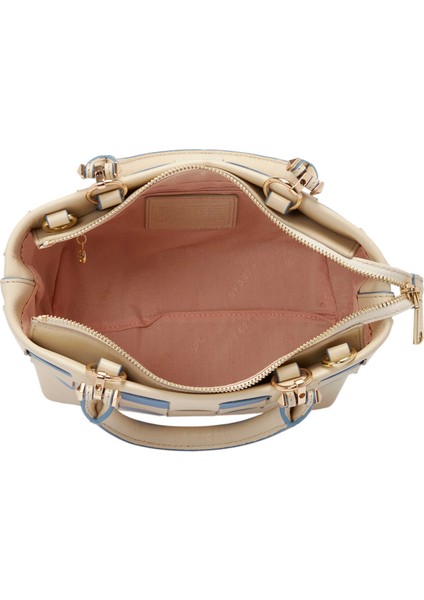 Krem Hakiki Deri Kadın El Çantası - S25Y1BC80408-V4I fırsatları