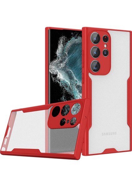 Samsung Galaxy S23 Ultra Kılıf Platin Soft - Kırmızı indirimleri