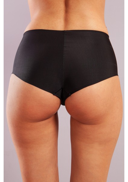 Girdle Invisible Slip, Iz Yapmayan Görünmez Lazer Kesim Siyah Külot fırsatları