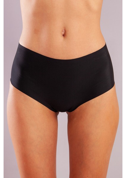 Girdle Invisible Slip, Iz Yapmayan Görünmez Lazer Kesim Siyah Külot indirimleri