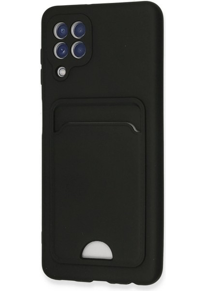 Samsung Galaxy A22 Kılıf Card Flex Kılıf (Kartlıklı) - Siyah modelleri