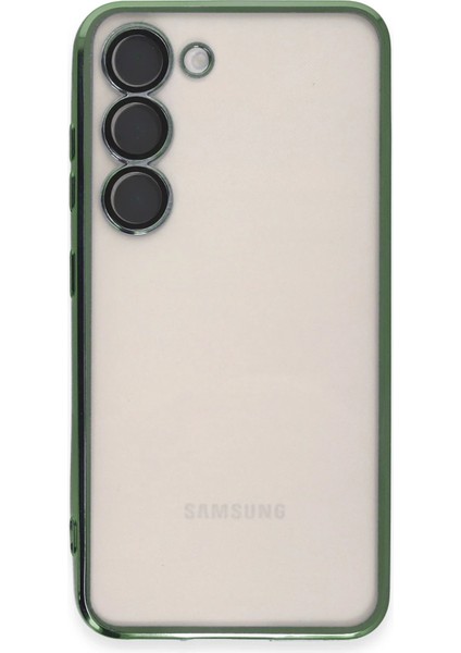 Samsung Galaxy S24 Plus Crystal Shield Lensli Silikon (Lens Protector / Kamera Koruyucu Kılıf) - Yeşil fiyatları