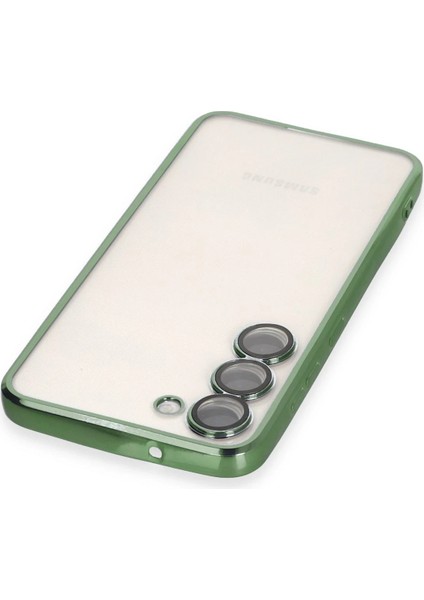 Samsung Galaxy S24 Plus Crystal Shield Lensli Silikon (Lens Protector / Kamera Koruyucu Kılıf) - Yeşil modelleri