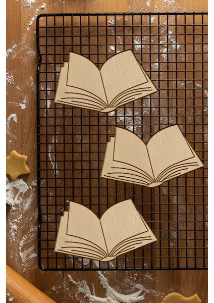 Kitap Kurabiye Kalıbı, Hamur Şekillendirici, Bisküvi Kalıbı, Kolay Kesim Ucu fiyatları