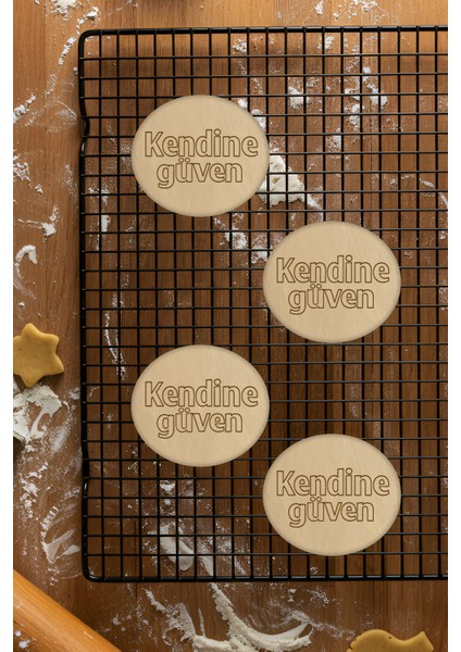 Kendine Güven Kurabiye Kalıbı, Hamur Şekillendirici, Bisküvi Kalıbı, Kolay Kesim Ucu