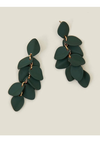 Sallantılı Yaprak Küpe Yeşil modelleri