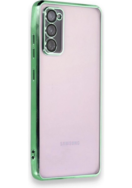 Samsung Galaxy S20 Fe Crystal Shield Lensli Silikon (Lens Protector / Kamera Koruyucu Kılıf) - Yeşil indirimleri