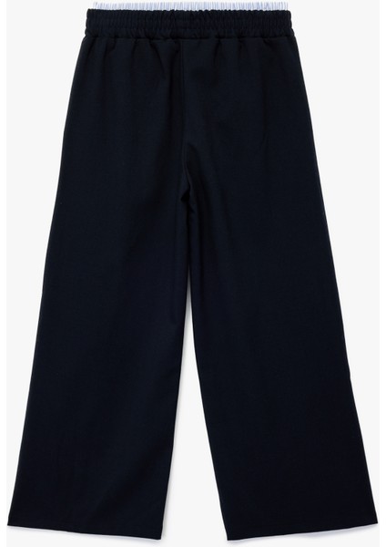 Beli Lastikli Viskon Karışımlı Basic Geniş Paça Pantolon fiyatları