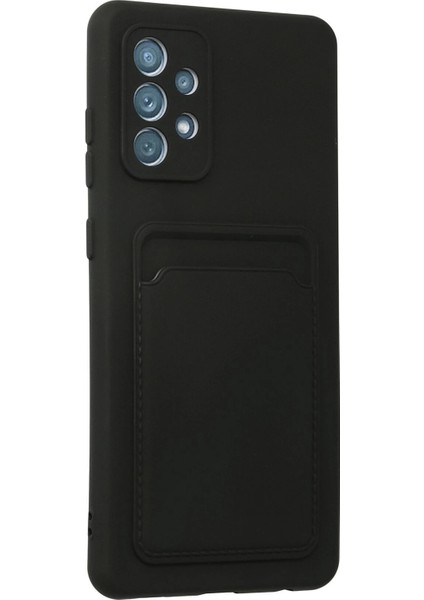 Samsung Galaxy A72 Kılıf Card Flex Kılıf (Kartlıklı) - Siyah indirimleri