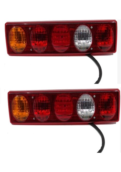 Daf Tır 5 Mercekli Ford V184 V347 Kamyonet Uyumlu Stop Lambası Sağ-Sol Takım