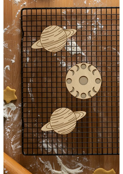 Gezegen Seti Kurabiye Kalıbı, Hamur Şekillendirici, Bisküvi Kalıbı, Kolay Kesim Ucu fiyatları