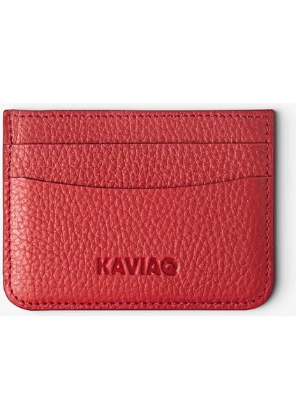 Capitao Kırmızı Deri Kartlık