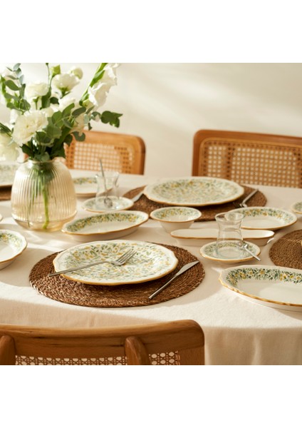 Loren Stoneware 26 Parça 6 Kişilik Kahvaltı Takımı Sarı fiyatları